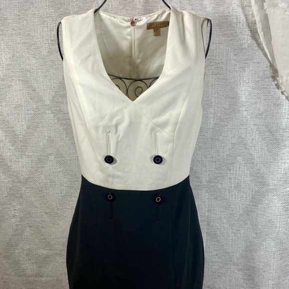 Ted Baker leotaad double breasted tux dress size 4 - Picture 8 of 10